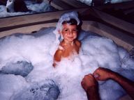 The boy in the bubbles!