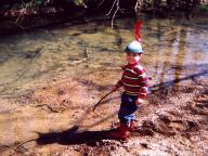 At the creek behind Precept Ministries, where Aunt Jan works